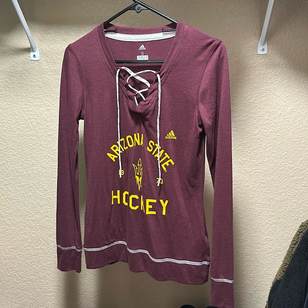 NWOT Adidas Arizona State Hockey Long Sleeve